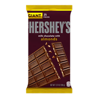 CHOCOLATE HERSHEYS GIGANTE CON ALMENDRAS 208 GRS