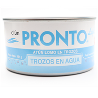ATUN PRONTO TROZOS DE LOMO EN AGUA LIGHT 354 GRS