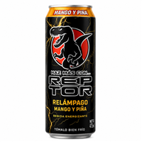 BEBIDA RAPTOR ENERGIZANTE RELAMPAGO MANGO Y PIÑA LATA 473 ML