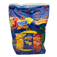 3PACK TOSTY BRAVOS 150 GRS (QUESO-PIZZA-CHILE)*