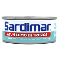 ATUN SARDIMAR CELESTE L TROZOS ACEITE 140 GRS