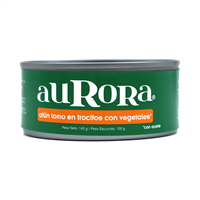 ATUN AURORA TROCITOS C/VEGETALES 140 GRS