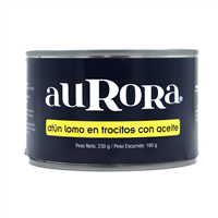 ATUN AURORA TROCITOS ACEITE 230 GRS