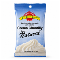 CREMA CHANTILLY EL BUEN GUSTO NATURAL BOLSA 70 GRS