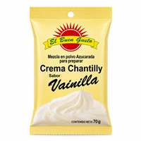CREMA CHANTILLY EL BUEN GUSTO VAINILLA BOLSA 70 GRS