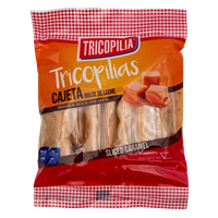 CAJETAS TRICOPILIA DULCE DE LECHE 18 GRS PTE 8 UNDS