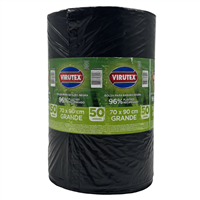 BOLSA VIRUTEX BASURA ROLLO GRANDE 70X90 CM PTE/50